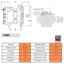 ALTERNADOR 40SI 12V 240AMP J180