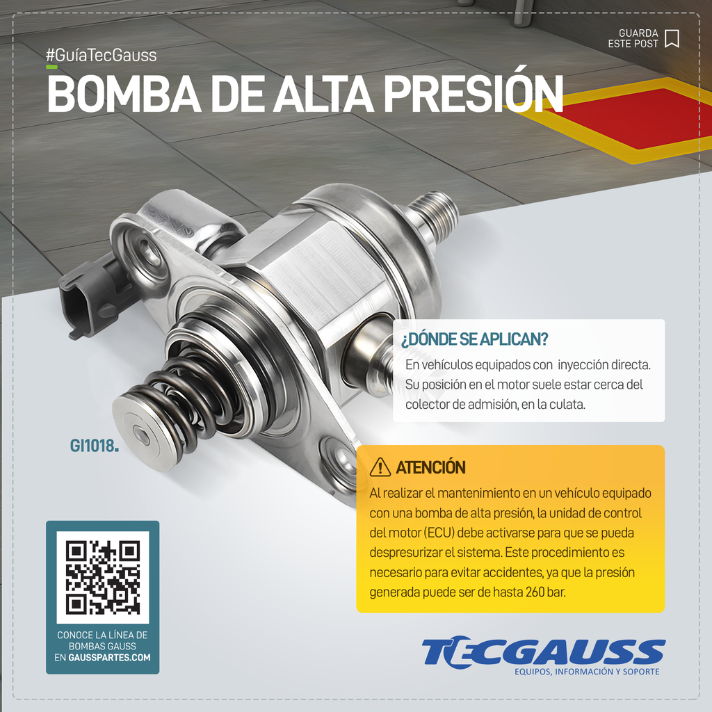 BOMBA ALTA PRESION GDI CHEVROLET CAPTIVA SPORT 11-13 TRAILBLAZER 15-17 TRAVERSE 18