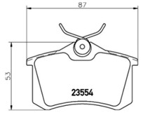 [98355045071] PASTILLA DE FRENO TRAS 7920-D1017 VW VOLKSWAGEN AUDI A1/A2/A3/A4/A6/A8/TT SEAT CORDOBA/IBIZA/ALTEA SEAT LEON/TOLEDO SKODA FABIA/OCTAVIA/YETI VW EOS/GOLF/JETTA/POLO