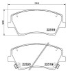 [98355048811] PASTILLA DE FRENO DEL 9143-D1912 HYUNDAI ELANTRA 05- HYUNDAI IONIQ 16- KIA NIRO 16