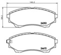 [98355048571] PASTILLA DE FRENO DEL 8784-D1574 FORD RANGER 99-06 MAZDA BT-50 06-15