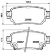[98355048971] PASTILLA DE FRENO TRAS 9190-D1965 NISSAN QASHQAI 13-16, NISSAN X-TRAIL 13-16