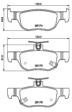 [98355049471] PASTILLA DE FRENO TRAS 9459-D2219 MAZDA 3 18- CX-30 19- MX-30 20