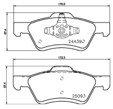 [98355045281] PASTILLA DE FRENO DEL 7950-D1047 FORD ESCAPE 05- FORD ESCAPE HYBRID 11-12 MAZDA TRIBUTE 00