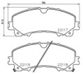 [98355048461] PASTILLA DE FRENO DEL 8906-D1736 NISSAN X-TRAIL 15-19, NISSAN ROGUE 14-15, RENAULT KOLEOS 16-19