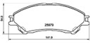 [98355048681] PASTILLA DE FRENO DEL 9331-D2096 SUZUKI S-CROSS 22-, SX 4 13-, SUZUKI SX4 S-CROSS 13-, VITARA 15-