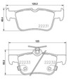 [98355048911] PASTILLA DE FRENO TRAS 8893-D1833 FORD ESCAPE 17- FORD FUSION 16-17 FORD FOCUS 18-19 FORD EDGE 06-15