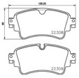 [98355049131] PASTILLA DE FRENO TRAS 9126-D1898 VW VOLKSWAGEN AUDI A4 15- A5 16- A6 18- AUDI A8 09-18 Q5 16- Q5L 18- AUDI Q7 15- / VW TOUAREG 17
