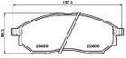 [98355049531] PASTILLA DE FRENO DEL/TRAS 8221-D888 NISSAN MURANO 05-16, NISSAN PATHFINDER 08-12, NISSAN FRONTIER NP300 05-10, NISSAN QASHQAI 07-13, RENAULT KOLEOS 09-16