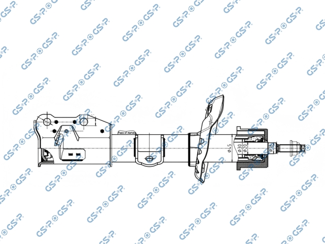 AMORTIGUADOR DEL IZQ HYUNDAI ACCENT HB20 1.6 2020-2024 GETZ 1.6 2020-2024