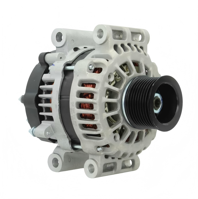 [268600366] ALTERNADOR 13SI CUMMINS QSC 8.3 /PERKINS 1104C /1104D /1106C /1106D /CATERPILLAR  312E /314E MOTORES C4.4 /C7.1 24V 85A PADMOUNT 1T SEÑAL L 7PK DELCO
