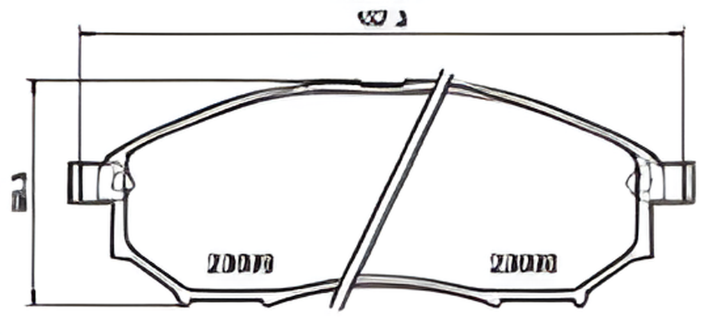 PASTILLA DE FRENO DEL 7766-D888 DODGE JOURNEY SEDAN 2009-2010, NISSAN INFINITI EX 35, NISSAN B16, RENAULT KOLEOS 2006, QASHQAI, PATHFINDER, FRONTIER 4X2
