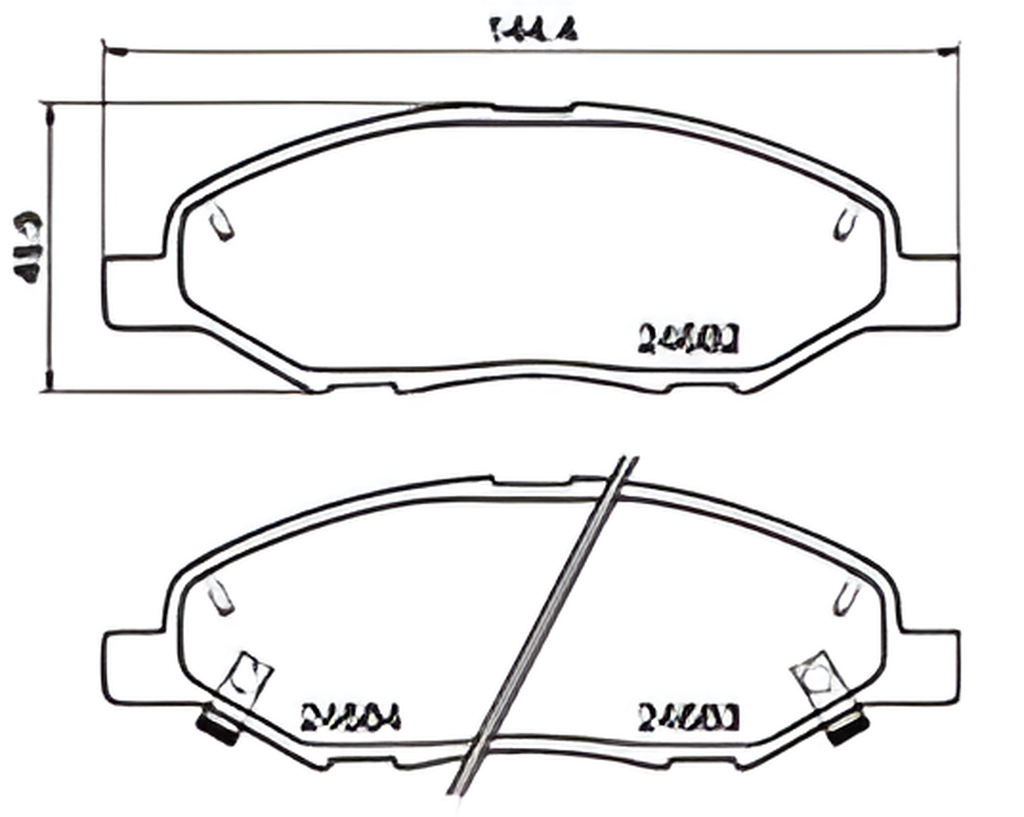 [98355045141] PASTILLA DE FRENO DEL 8456-D1345 NISSAN TIIDA 07..