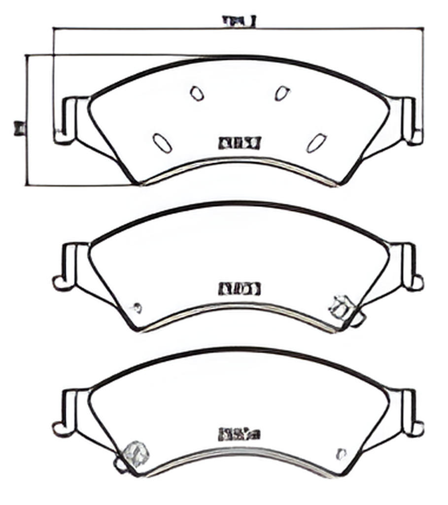 PASTILLA DE FRENO DEL 8905-D1676 FORD RANGER - AVENTURE, KIA PREGIO 94-99, BT50 4X2, LUV DMAX RT50 2.5 4X4