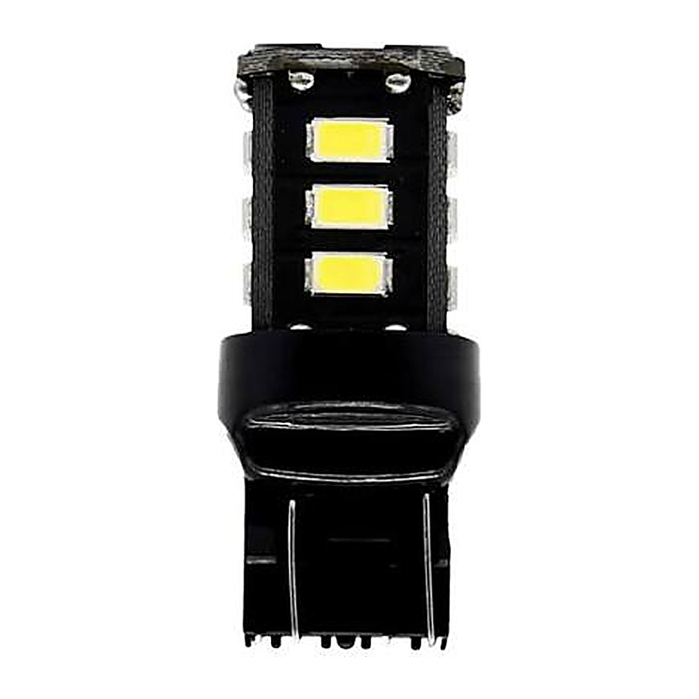 [98226971161] BOMBILLO LED RETROFIT MINIATURA 7443W / W21/5W 12V 2.4W / 0.4W W3x16q 6000K LUZ BLANCA CAJA X 10