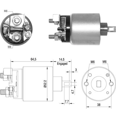 [02ZM-2710] AUTOMATICO NISSAN SENTRA FRONTIER VERSA KICKS TIIDA XTRAIL 12V S114-954B 23300 EB71B