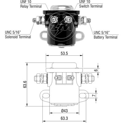 [02ZM-401] AUTOMATICO FORD TODOS SW-3 12V