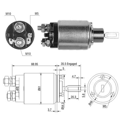 [02ZM-534] AUTOMATICO AGRALE MERCEDES BENZ MB 12V TIPO BOSCH