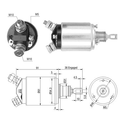 [02ZM-546] AUTOMATICO IVECO PEGASO 24V CAMION TIPO BOSCH