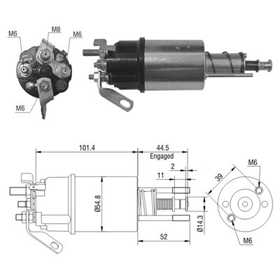 [02ZM-610] AUTOMATICO FORD 5000 TRACTORES TAPA ALTA TIPO LUCAS