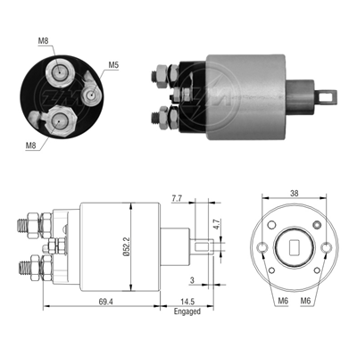 ALTERNADOR 24SI FREIGHTLINER COLUMBIA /CASCADIA /KENWORTH T800 /T660 /T680 /INTERNATIONAL NAVISTAR  /CUMMINS ISX /ISM /ISC /ISB PADMOUNT 12V 160A 1P SIN POLEA DELCO
