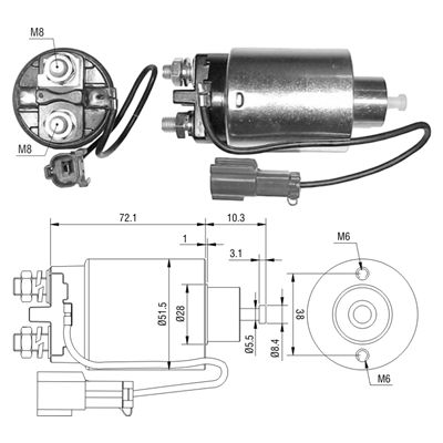 [02ZM-792] AUTOMATICO NISSAN SENTRA 12V TIPO MITSUBISHI