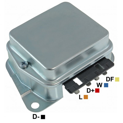REGULADOR FORD UNIVERSAL CON AJUSTE DE TENSION VOLTAJE 12 90 EXTERNO 4 TIPO MOTORCRAFT (GA1529)