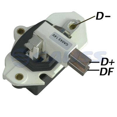 [07GA043] REGULADOR RENAULT 19 21 12 90 CON ESCOBILLAS TIPO BOSCH