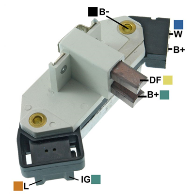REGULADOR FIAT TEMPRA RENAULT 12 90 CON ESCOBILLAS 4 TIPO MAGNETI MARELLI