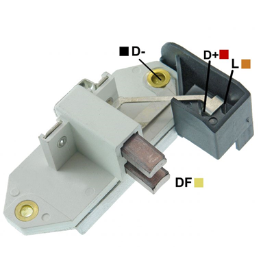 REGULADOR MAZDA 323 FIAT 12 65 CON ESCOBILLAS TIPO MAGNETI MARELLI (GA1501)