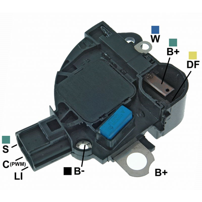 [07GA123] REGULADOR FORD FIESTA FOCUS FUSION 12 3 TIPO MAGNETI MARELLI