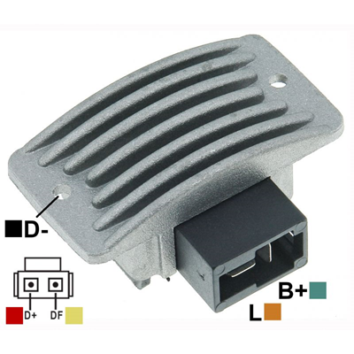 [07GA125] REGULADOR KIA BESTA ASIA TOPIC 12 65 CONECTOR RECTO 2 TIPO POONG SUNG