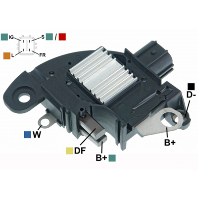 [07GA131] REGULADOR TOYOTA COROLLA 1.8 VVTI 2008-2011 12 90 3 TIPO MAGNETI MARELLI (GA1309)