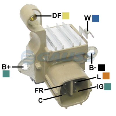 [07GA141] REGULADOR TOYOTA VIGO 2007> 12 4 FR-L-C-IG TIPO DENSO (GA1308)