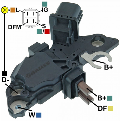 ﻿REGULADOR TOYOTA HILUX MN SW4 12 4 L-IG-DFM-S TIPO BOSCH (GA1425-GA1438) F00M145873﻿