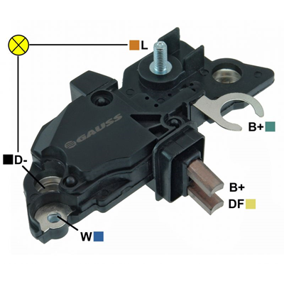 [07GA282] ﻿REGULADOR CHEVROLET ASTRA CORSA ZAFIRA SPRINTER 413 FIAT PALIO STRADA 12 TORNILLO TIPO BOSCH (GA1421-GA1424-GA1425) F000RS0102﻿