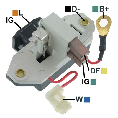 [07GA306] ﻿REGULADOR RENAULT CLIO R19 R9 12 90 2 CABLES 2 IG-L TIPO BOSCH (GA1923)﻿