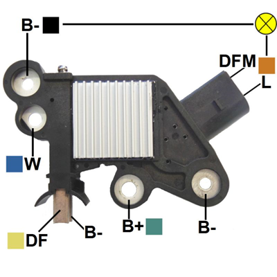 [07GA339] REGULADOR FIAT PALIO ADVENTURE 2012 12 2 DFM-L TIPO BOSCH