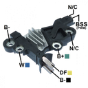 REGULADOR INTELIGENTE BMW MINICOUPER 12V PROTOCOLO:BSS TIPO BOSCH TIPO B ID:7 F00M346135 1986AE0052