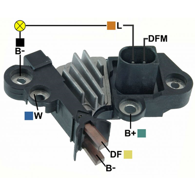 REGULADOR DODGE JOURNEY NISSAN CAPSTAR 14V VW VOLKSWAGEN GOL 12 CONECTOR VERTICAL 2 DFM-L F00M346137 TIPO BOSCH