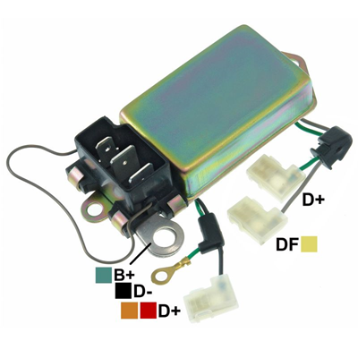 [07GA540] REGULADOR FORD TRACTOR LUCAS 12 65 3 PINES 4 CABLES TIPO LUCAS