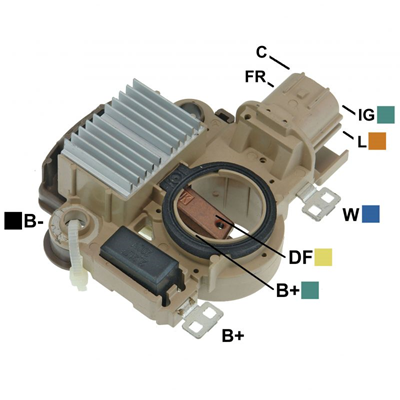 REGULADOR HONDA ACURA CR-V 2.0 2002>2006 12 CONECTOR CUADRADO 4 IG-C-L-FR TIPO MITSUBISHI