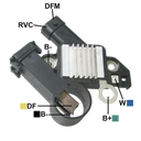 REGULADOR CHEVROLET COBALT Y CRUZE 12 CONECTOR HORIZONTAL 2 RVC SYSTEM TIPO DELCO (GA1756)