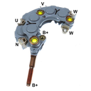 RECTIFICADOR TOYOTA HONDA CIVIC 1.6 91-95 TOYOTA CAMRY L4 V6 YANMAR 6LP-DT 70AMP 8X35A M6X20MM(GA166) 27357-42010 TIPO DENSO