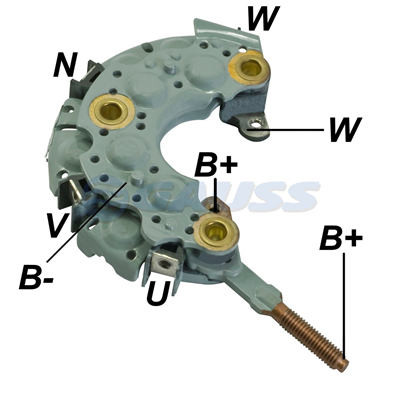 RECTIFICADOR TOYOTA HONDA 115AMP 8X50A90MM TIPO DENSO