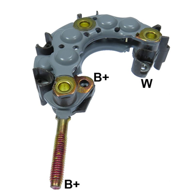 [07GA1262] RECTIFICADOR BOBCAT 320C KUBOTA JOHN DEERE KOMATSU 120AMP 8X50A M6X19MM TRIDIODO CAPACITOR 83MM TIPO DENSO
