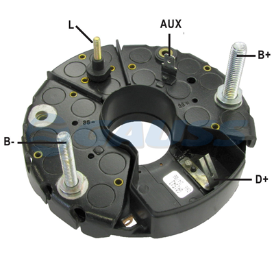 RECTIFICADOR SCANIA MB MERCEDES BENZ VOLVO 105AMP 14X35A 3X35A TRIDIODO (GA301) TIPO BOSCH