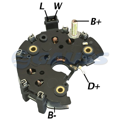 RECTIFICADOR VW VOLKSWAGEN GOLF JETTA BMW MB MERCEDES BENZ 90AMP 8X35A AVALANCHE (ZENER) TRIDIODO Y CAPACITOR (GA212 GA223) TIPO BOSCH