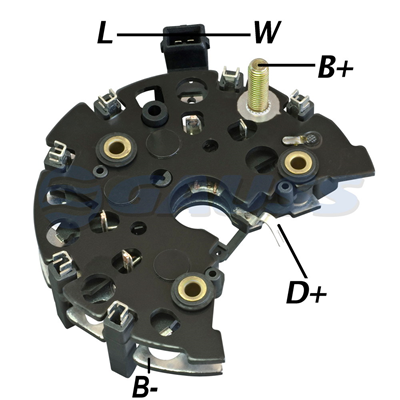 [07GA1738] RECTIFICADOR VW VOLKSWAGEN GOLF VOLVO 260 SERIE 130AMP 8X50A AVALANCHE (ZENER) TRIDIODO Y CAPACITOR TIPO BOSCH