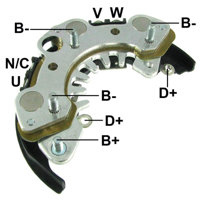 RECTIFICADOR NISSAN PATHFINDER 85AMP 6X35A AJUSTE PRESIONTIPO HITACHI